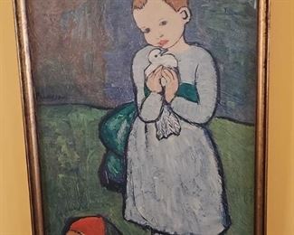 Print Of Pablo Picaso Child With A Dove