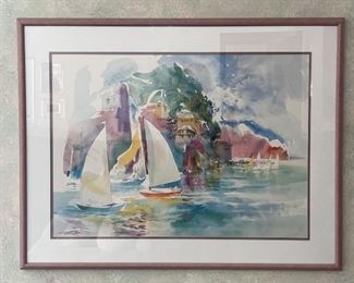 Sailboat Framed Art