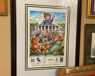 Precious art praising Governor Blanco