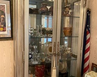 Beautiful China cabinet filled with beautiful treasures!