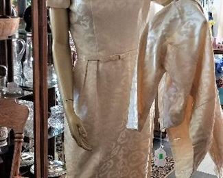 Vintage wedding dress and jacket