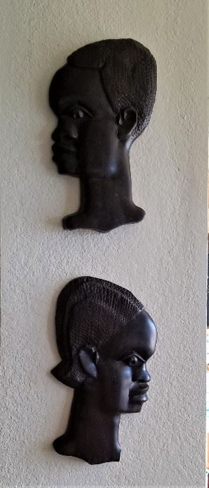 African mask silhouettes from Africa 