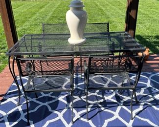 Back Deck
Vintage rod iron table and chairs