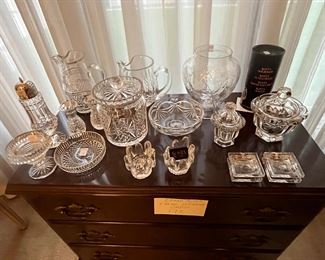 A selection of better crystal Waterford. Baccarat, Hawks, Marquis, Costa Boda