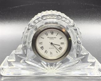 Waterford Irish Crystal Quartz Clock, Marked