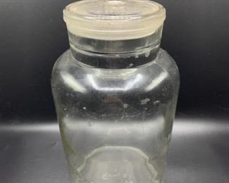 Antique Lidded Store Counter Display Jar