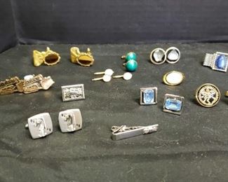 Vintage Mens Cufflinks, Tie Bar And More