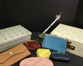 Vintage Coin Purses, Wallets And Jewelry Boxes