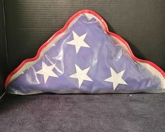 US Flag Protected In Zippered Bag