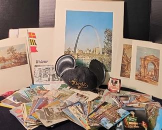 The Traveler...Postcards, Menus, Booklets, Mickey Mouse Hat And More