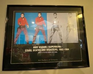 Andy Warhol poster Elvis wall art