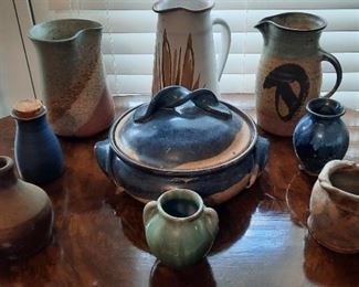 Hand made pottery.