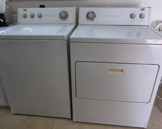 Whirlpool washer and dryer works great.