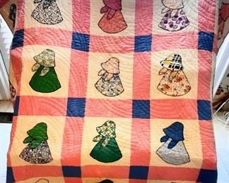Hand made dutch girl quilt