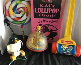 Colorful Lot Of Classic Toys