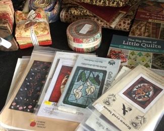 Floral Lot Of Quilting Pre Cut Pieces And More