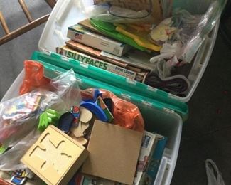 Large Lot Of Kids Puzzles And Games