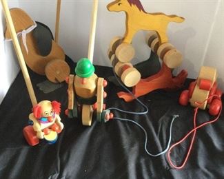 Wooden Pull Toy Lot