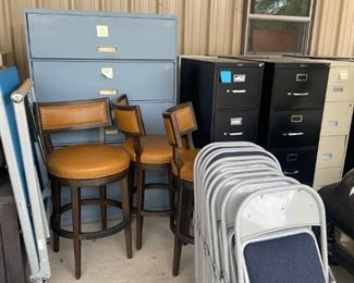 File Cabinets and chairs