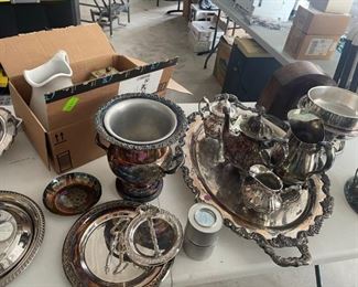 Antique silver plated tea set