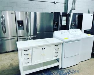 fridges and vanities for sale at  Orlando Estate Auction 