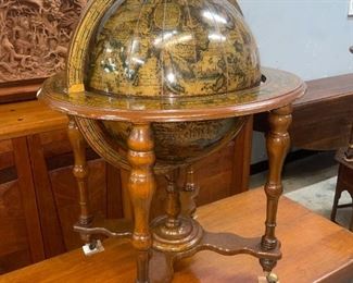 antique globe at  Orlando Estate Auction 