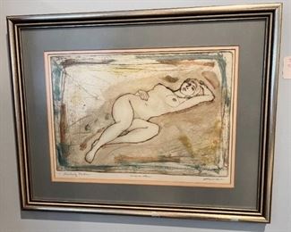 Reclining nude, limited edition