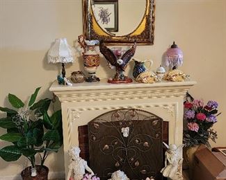 Decorative fireplace is for sale.