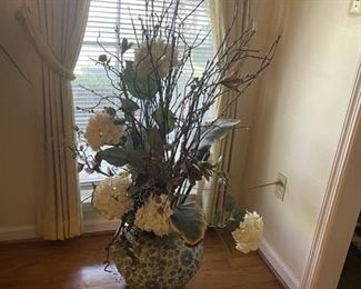 Silk Flowers and base