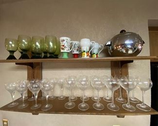Vintage Ice Bucket, Vintage Glasses, Mugs and Wine Glasses
