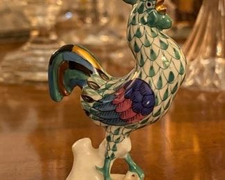 Herend Porcelain Rooster Figurine