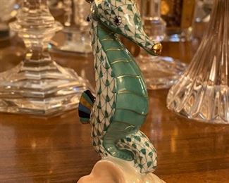 Herend Porcelain Seahorse Figurine