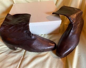 Vintage Italian Brown Leather Boots