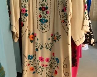 Love this maxi length embroidered dress so much!! 