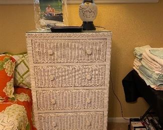 Nice wicker chest of drawers