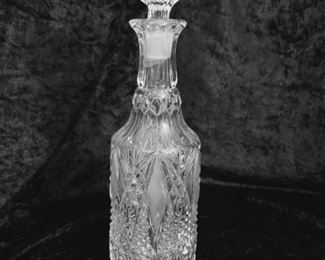 Vintage Clear Glass Decanter