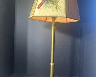 Bird lamp, tested, works 27” 