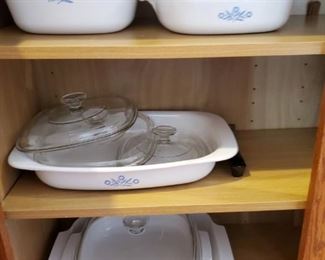 Corning Ware Cooking Set -Plain and Blue Cornflower