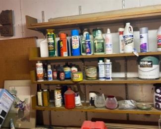 cleaning supplies and tools 