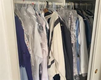 tons of designer clothes 