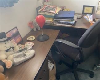 l shoes desk with side cabinets 