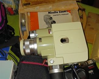 Vintage Minolta movie camera film