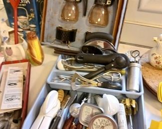 Vintage retro kitchen gadgets