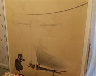 John Lennon poster from the Beatles at the piano