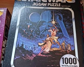 Vintage 1977 Star Wars jigsaw puzzles