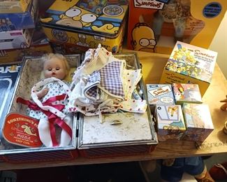 Vintage Simpsons cartoon collectibles and dolls