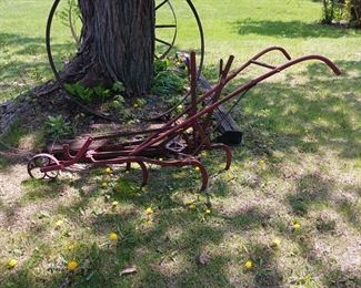 Antique farm implements