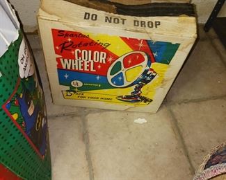 Christmas tree color wheel light vintage