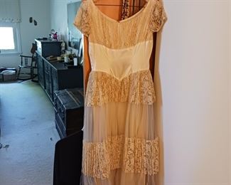 Vintage antique wedding dress