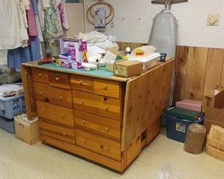 Huge sewing table bench